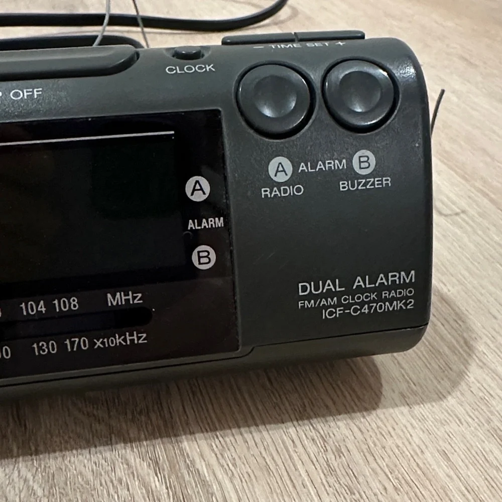 Sony Dream Machine  Dual Alarm FM/AM Clock Radio. Tested  ICF-C470MK2
